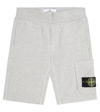 Stone Island Junior Kids' Cotton Jersey Shorts In Sky
