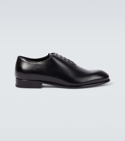 ZEGNA VIENNA LEATHER OXFORD SHOES