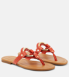 SEE BY CHLOÉ SEE BY CHLOÉ HANA LEATHER THONG SANDALS