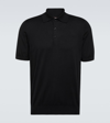 Brunello Cucinelli Black Polo Shirt In Cotton Short-sleeves With Bottons In Black