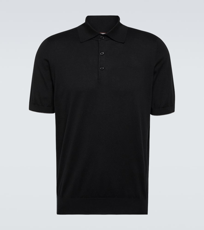 Brunello Cucinelli Cotton Polo Shirt In Black