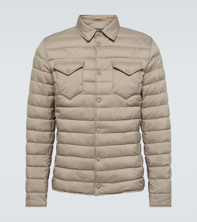 Herno Quilted Jacket In Blue