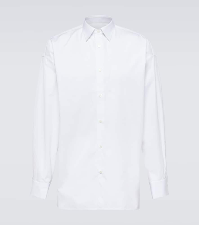 Prada Oversized Cotton Shirt In White