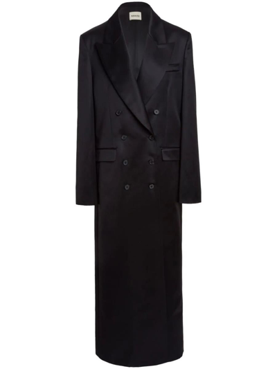 Khaite The Blake Double-breasted Coat In Black