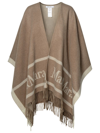 Max Mara Sand Hilde Cape In Beige
