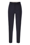 Max Mara Ananas Slim Fit Tailored Trousers In Blue