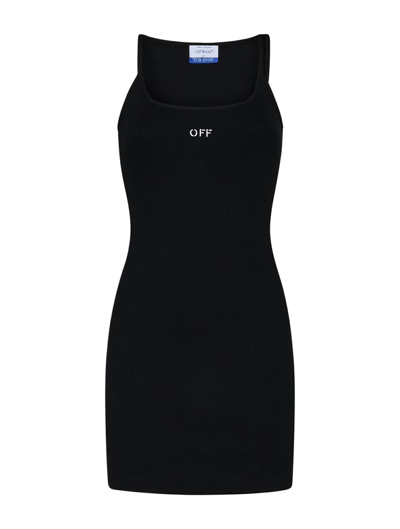 Off-white Day Evening Dress In Black