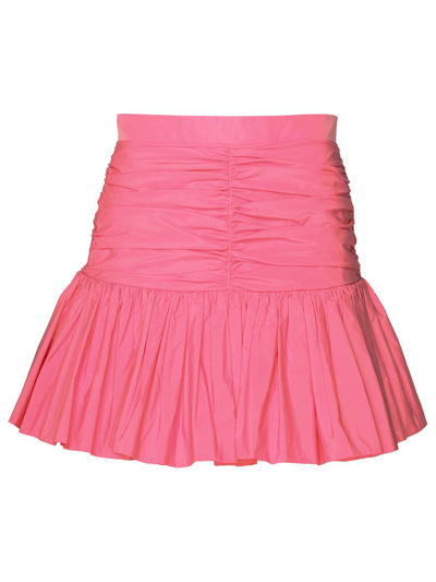 Patou Ruffle Miniskirt In Pink