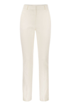 Sportmax Pontida Cotton Jersey Straight Pants In White