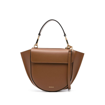 Wandler Mini Hortensia Top Handle Bag In Brown
