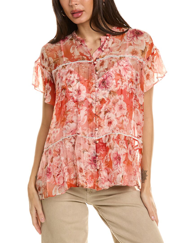Johnny Was Women's Yours Truly Silk Floral Blouse In Orange