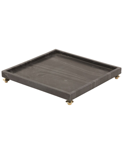 Global Views Quintessential Tray In Black