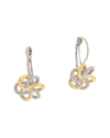 JUVELL JUVELL 18K TWO-TONE PLATED DROP EARRINGS