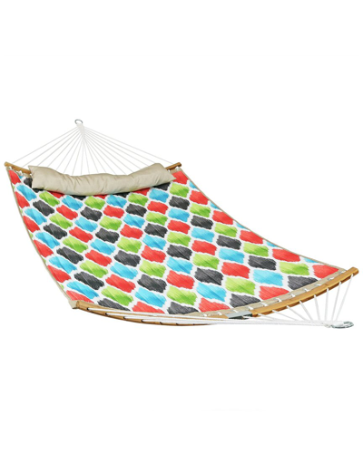 Sunnydaze Quilted Hammock In Blue