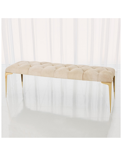 Global Views Stiletto Bench In Neutral