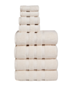 VIVENDI VIVENDI INFINITY ZERO TWIST 8PC TOWEL SET