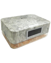 Ztech Wood Alarm Clock Wireless Charger With Himalayan Salt Base