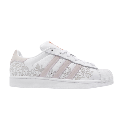 Pre-owned Adidas Originals Wmns Superstar 'copper' In White