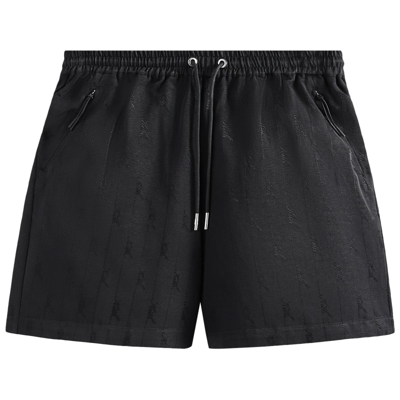 Pre-owned Kith Jacquard Faille Cedar Short 'black'