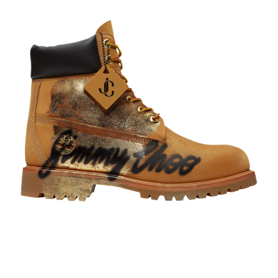Pre-owned Timberland Jimmy Choo X 6 Inch Premium Boot 'new York City' In Brown