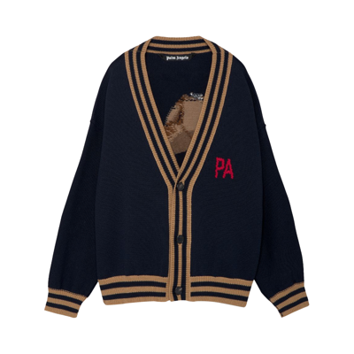 Pre-owned Palm Angels Bear Cardigan 'black/brown'