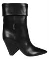 SAINT LAURENT LEATHER ANKLE BOOTS