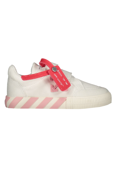 Off-white Kids' Vulcanized Low-top Sneakers In White