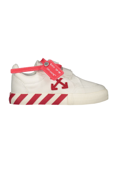 Off-white Kids' Vulcanized Low-top Sneakers In White