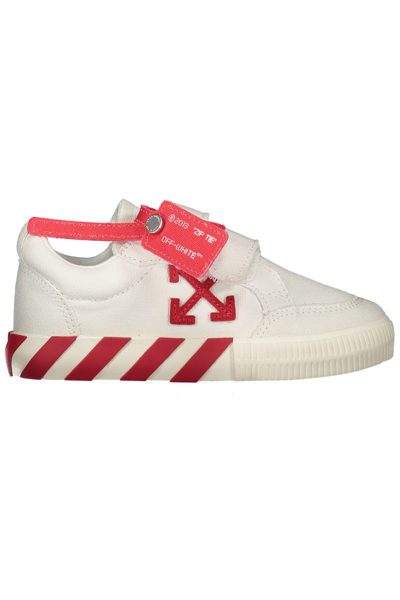 Off-white Kids' Vulcanized Low-top Sneakers In White