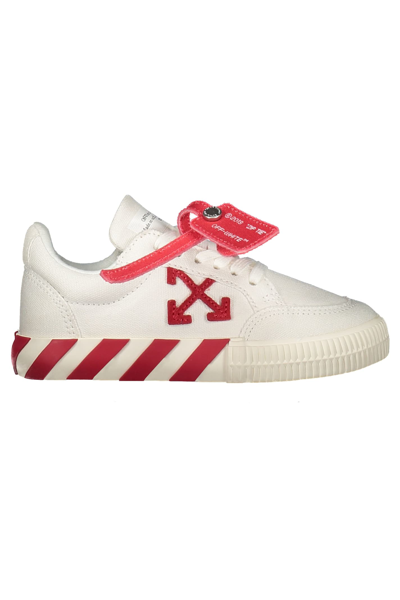 Off-white Kids' Vulcanized Low-top Sneakers In White