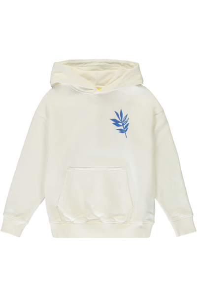 Off-white Kids' Cotton Hoodie In White