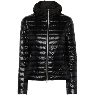 Herno Gusset-detail Quilted Jacket In Black