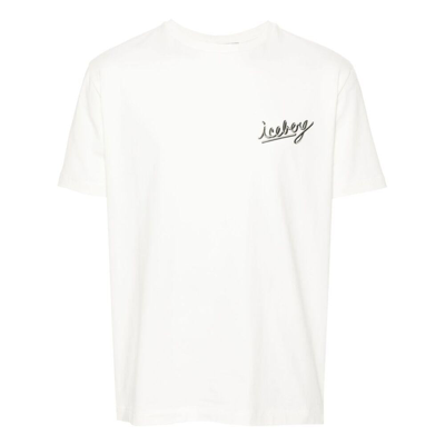 Iceberg Logo-embroidered Cotton T-shirt In White