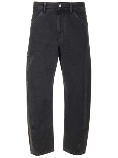 Lemaire Twisted Straight Leg Jeans In Black