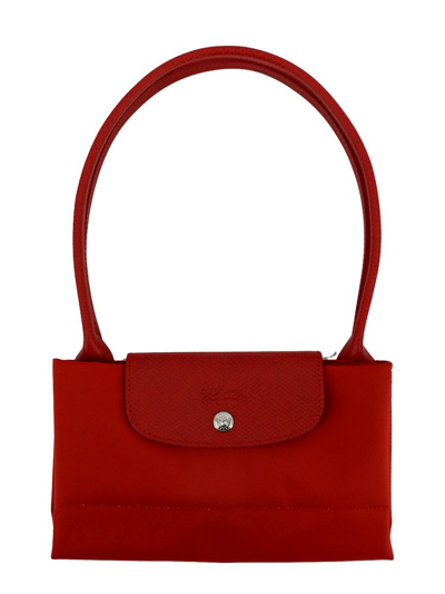 Longchamp Le Pliage In Red