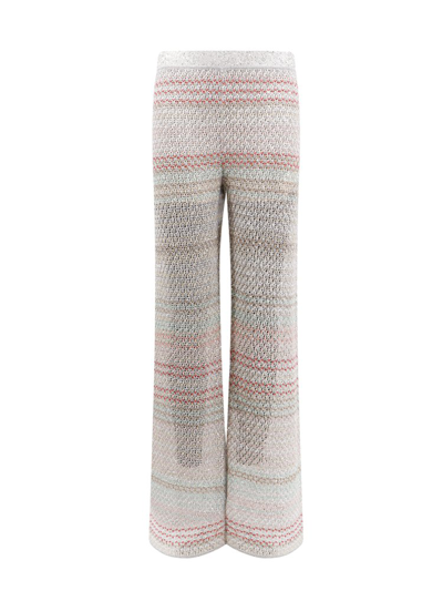 MISSONI MISSONI SEQUIN EMBELLISHED FLARED KNITTED TROUSERS