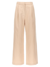 Loulou Studio Idai Pleated Wide-leg Pants In Pink