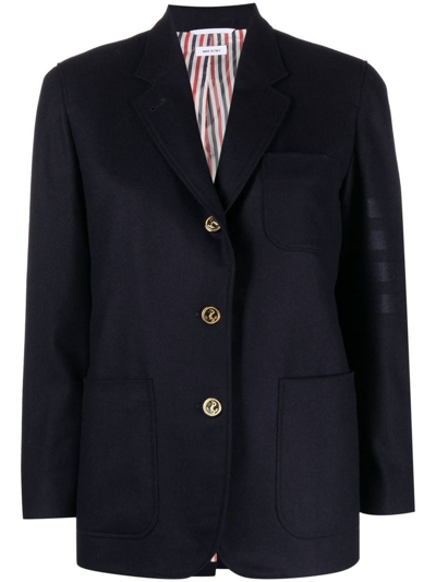 Thom Browne Jacket Clothing In Blue