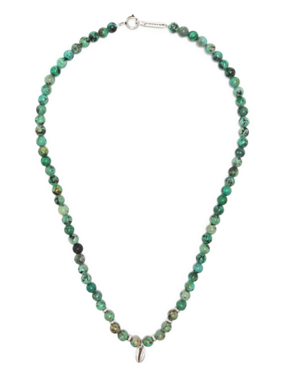 Isabel Marant Mr Grigri Shell Shaped Necklace In Green