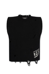 DSQUARED2 DSQUARED2 DISTRESSED CREWNECK KNITTED VEST