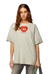 DIESEL T-SHIRT WITH HEART PRINT