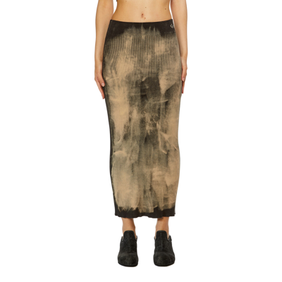 Diesel Brown M-delma Midi Skirt