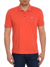 Robert Graham Finish Line Short Sleeve Polo In Coral