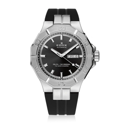 Pre-owned Edox Men 88008-3ca-nin Delfin The Original 43mm Automatic Watch
