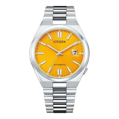 Pre-owned Citizen Tsuyosa Collection Nj0150-81z Yellow Mechanical Women's Watch In Box