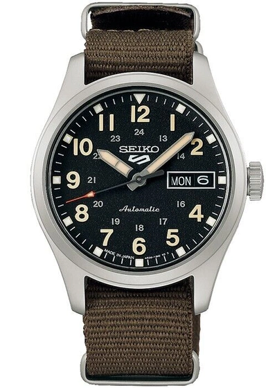 Pre-owned Seiko 5 Sports Sbsa201 Black Mechanical Automatic Sports Men's Watch In Box