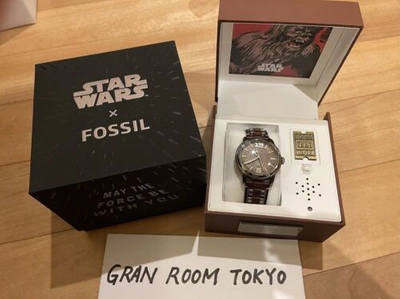 Pre-owned Fossil Star Wars Collaboration Le1165set Wrist Watch Chewbacca Men Brown Japan