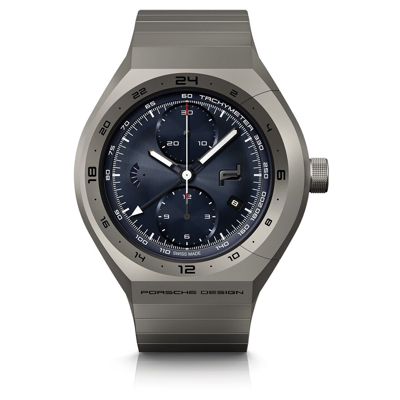 Pre-owned Porsche Design Porsche Men's 'monobloc Actuator' Gmt Chronograph Blue Dial 6030.6.02.003.02.5