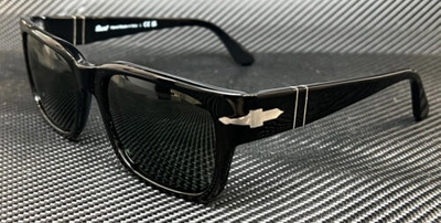 Pre-owned Persol Po3315s 95 31 Black Green Unisex 55 Mm Sunglasses