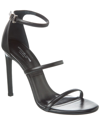 Michael Kors Collection Nadedge Runway Leather Sandal In Black